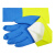 3M 思高 超强耐用加长手套 洗手洗碗舒适 橡胶手套 黄色+蓝色 小号 1副/包