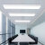 简约现代led吸顶灯白色直角圆角造型灯办公室会议室写字楼舞蹈室 圆角 90x30cm 白光 68W
