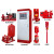 立式多级消防泵组 功率15kw扬程120m流量20m3/h DN65控制柜一控二 气压罐 100L