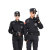 雨林军  保安制服工作服套装男款特训作训安保物业服冬款黑色   冬长套装+标志   单位：套  黑色 195cm 