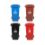 户外分类垃圾桶带盖大号容量100L环卫商用小区240升塑料箱120 240L标准款有轮有盖 颜色留言/默认绿