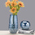 傲石 玻璃透明水养花瓶 摆件客厅插花轻奢ins风法式简约餐桌干花瓶 高款+向日葵(高端仿真花)