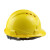 汉盾（HANDUN）HD-HT34 三筋ABS透气安全帽带透气孔 无反光条 新旋钮帽衬Y型下颚带黄色 1顶
