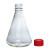 LABSELECT甄选 17411 1000ml三角细胞培养瓶摇菌瓶锥形透气盖PC玻璃瓶  ,1个/包