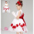 潮梦城新款演出服儿童舞蹈服幼儿园表演服装女童蓬蓬裙公主裙子纱裙 90 红色
