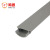 鸣固 特厚PVC 地槽 灰色 抗压穿线管 地面线槽 弧型地槽 3号