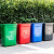 垃圾桶塑料带盖室外垃圾箱大容量商用户外厨房办公室工业加厚Z 20升绿色有盖