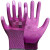 恒百思l309乳胶发泡手套浸胶耐磨防滑柔软透气工地防护手套 紫色 红宇L309乳胶发泡(12双) M