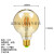 创意网红灯饰暖光灯菠萝爱迪生灯泡E27螺口LED灯丝灯装饰艺术吊灯 G95_金色 4_暖白