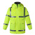 防雨衣建筑施工保安巡逻户外专用防水安全外套可印字 荧光黄L码