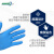AMMEX爱马斯一次性丁腈手套橡胶手套家务清洁塑胶防水薄款厨房胶皮垃圾分类手套耐用餐饮手套 标准型（100只装） 大号L#