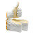 特威强 棉线劳保手套 60双/包 600点胶黄边 加厚防滑耐磨工地干活工业防护劳工用品白棉纱