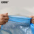 安赛瑞 垃圾分类垃圾袋 彩色加厚手提背心式商用 55×32cm蓝色可回收垃圾100只 27019