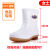 定制适用回力雨鞋男女白色雨靴防滑耐酸碱卫生靴厂工作劳 867男式白色高筒单鞋 37