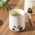 川岛屋熊猫泡茶杯陶瓷茶水分离杯子女士个人专用办公室喝茶马克杯 (BROWN款)茶水分离杯450ml 200mL(含)-400mL(含)