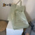 ins薄荷绿简单手提袋干净包装袋加厚服装袋加厚塑料袋定制礼品袋 薄荷绿(特厚款双面20丝) 超大加长50*60+10+40个
