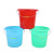 兰诗（LAUTEE）DA2153 水桶手提塑料桶加厚储水桶 口径24高19cm容量约5升5个装蓝色