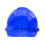 正远ABS安全帽 工地建筑电力施工防砸透气欧式透气蓝色按键式 1顶