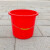 好运马 大号红色水桶塑料桶加厚带盖子手提圆桶清洁桶 无盖款22L（普厚）