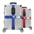 行李箱绑带十字打包带安全固定托运旅游箱子保护束紧加固带捆绑绳 一字红色不带锁