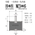 定制适用橡胶减震器VD减震螺丝减震柱防震垫橡胶减震垫机器缓冲垫隔振橡胶 VD8*8 M3*6