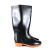 德威狮 耐酸碱高筒雨靴雨鞋防化靴雨鞋水鞋防滑耐油靴水鞋 黑色 42