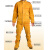 真皮电焊工作服防烫耐磨焊工防弧光辐射耐高温衣服焊接 T黄色前皮后布上衣+裤子套装 L