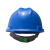 梅思安V-GardABS标准型一指键帽衬V型无孔安全帽施工建筑工地劳保防撞头盔蓝色1顶