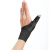 日本大拇指护具腱鞘手保护套护腕手套男扭伤手腕手指键销炎护套贴 加强版黑色左 S