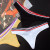 苏蔓枍3条装丁字裤女纯棉低腰性感女士内裤无痕运动三角裤女 白色+红色+黑色 M（85-105斤）