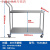 实验室不锈钢手推车双层推车器械设备车拉货平板车二层搬运小推车 201# 95*50*95CM  (加大)