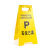 利沐（LIMU）请勿泊车告示牌 禁止停车警示牌 小心地滑 车位 a字牌定制塑料黄色牌子 车位已满