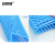安赛瑞 疏水防滑垫 泳池卫生间拼块地垫 60cm×120cm×9mm PVC镂空疏水垫 蓝色27125