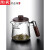 莎庭（SARTILL）木把玻璃茶壶月牙过滤茶水分离绿茶泡茶器电陶炉煮茶透明功夫茶具 月牙壶450全木把 款 0ml 301(含)-400(含)