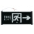 海斯迪克 gnjz-1100 应急灯（单面双向）LED消防 疏散指示牌 双头充电 事故安全出口 壁挂灯 消防安检灯