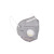 XMSJkn95防护口罩带呼吸阀活性炭防尘口罩防工业粉尘透气立体口罩 6层灰色活性炭10只装单只价