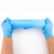 海斯迪克 一次性丁腈手套 防水防油实验室无粉加厚手套 蓝色（100只装）L码