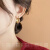 古婷撞色斑纹耳环2024新款小众设计轻奢高级感耳钉女气质独特耳饰品 撞色斑纹耳环