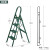 铝合金伸缩人字梯加厚折叠多功能便携升降五步小楼梯 1件起 高配款丁绿四步家饰梯