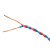起帆电线电缆 RVS2*1.5平方国标双绞线铜芯2芯电源线花线无护套双芯软线 红白100米