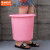 京洲实邦  加厚洗衣塑料水桶手提装水大红色塑料桶盆桶B 蓝色 18L34*32cm