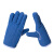 聚远（JUYUAN）加厚隔热手套 蓝色五指棉布耐高温防烫棉劳保手套 蓝色棉布短款 约27cm(20双) 1件价