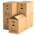 冇力 搬家纸箱50*40*40cm加大号【五只装】加厚快递箱打包箱收纳箱储物整理箱