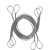 巨力牌钢丝绳吊具/钢丝绳吊索具/起重工具（两端插编钢丝绳套，表面光面涂油） 带油 Ф21.5*4 