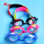 特步泳镜儿童男童女童平光款游泳眼镜护目镜潜水专业防水防雾高清