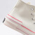 匡威（Converse）女鞋Chuck Taylor解构拼接撞色1970s奶白粉色高帮帆布鞋56 568800C 36.5