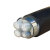 FIFAN 3+1铝电缆4芯铝电缆线YJLV22电压0.6/1KV铠装地埋线 3*25+1*16平方