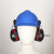 定制挂安全帽耳罩隔音降噪防噪音消音工厂工业护耳器插挂式安全帽 隔音耳罩塑料支架卡扣式