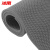 冰禹 BYQ-703 PVC镂空防滑垫 S形塑料地毯浴室地垫 网格门垫 灰色0.9m*1m（厚4.5mm）