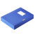 筑华工品 档案盒A4文件夹文件盒粘扣加厚塑料资料盒 基础款100mm- 5626es蓝 一个价